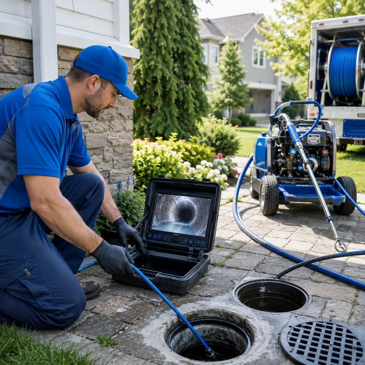Outdoor drain cleaning professionals serving Lopeno, TX
